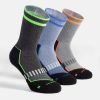 Uomo Calzitaly | Pack 3 Paia - Calze Tecniche Sportive In Cotone Con Soletta - Calzitaly Arancio + Verde + Blu