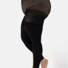 Donna Calzitaly | Leggings Curvy Taglie Forti In Microfibra 3D - 100 Den Nero