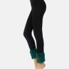 Donna Calzitaly | Leggings Push Up Shaper Con Pelliccia - Calzitaly Verde Foresta